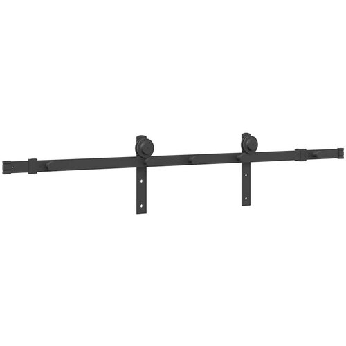VidaXL Pribor za klizna vrata 152 cm čelični crni Slike