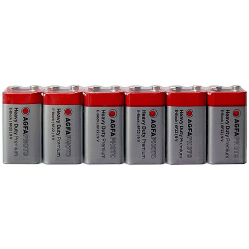 Agfa baterija heavy duty (e block, cink-ogljikova, 9 v, 6 kosov) Slike