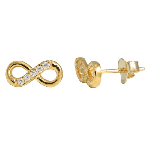J&B Jewelry J&amp;B Jewellery 925 Srebrne minđuše na šrafić 00022-Gold Cene