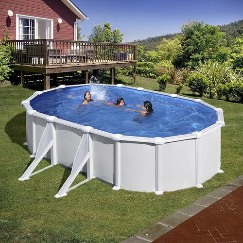 Gre fidji bazen, ovalni, 8.1x4.7x1.32m, beli Slike