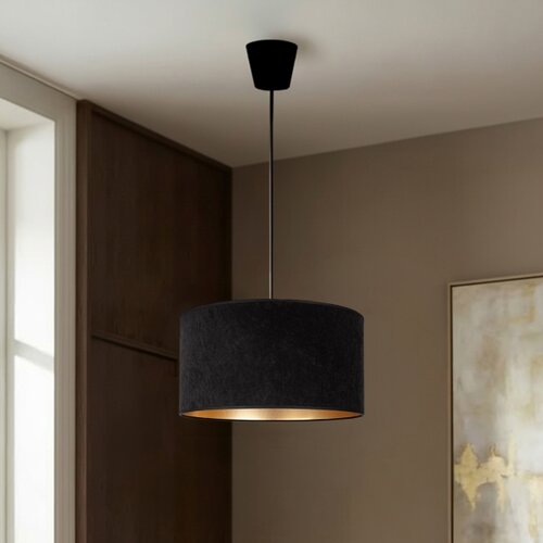  Brilagi - Visilica na sajli VELVET 1xE27/60W/230V &amp;Oslash; 40 cm crna/zlatna Slike
