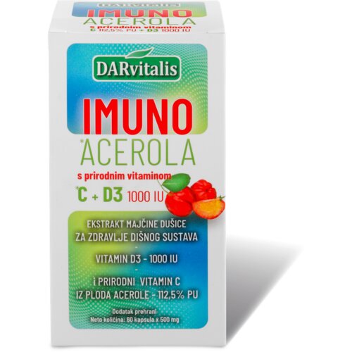 DARvitalis imuno acerola s prirodnim vitaminom C i D3 Cene