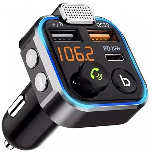 Malatec lED 20W avto FM oddajnik MP3 bluetooth 5.0 2x USB 3.0 12-24V 00022355 Cene
