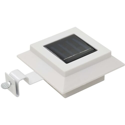  Vanjske solarne svjetiljke 6 kom LED četvrtaste 12 cm bijele Slike