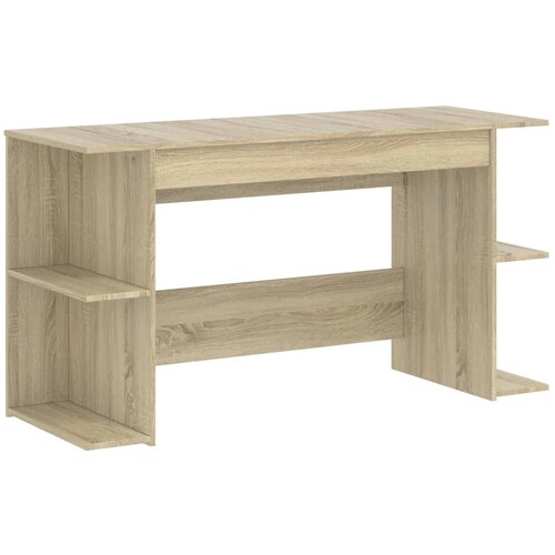 Maison Chic Pisalna miza - pisarni&amp;scaron;ka miza - Računalni&amp;scaron;ka miza sonoma hrast 140x50x75 cm inženirski les, (21785476) Slike
