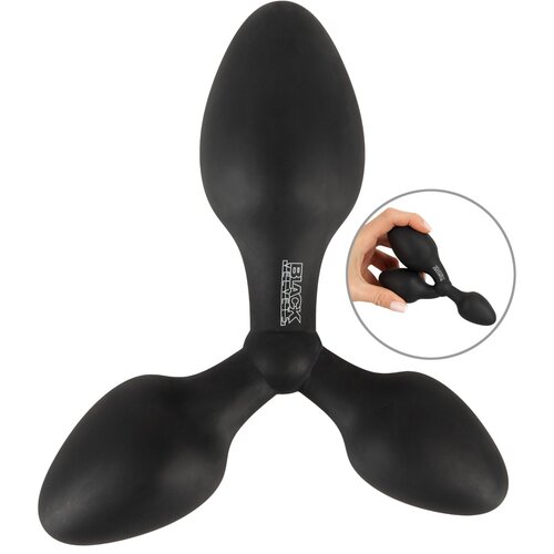 Black Velvets Training Triple Butt Plug Black Slike