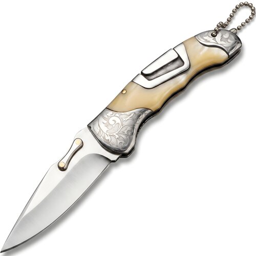 IZMAEL Outdoor zložljiv nož CO - 40406 - Rumena Slike