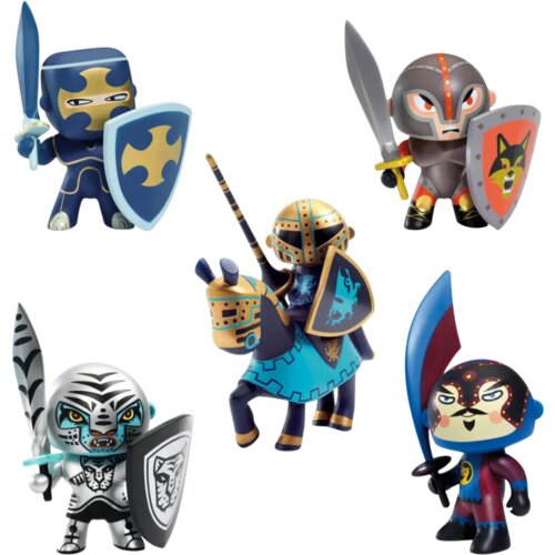 Djeco Komplet Arty Toys veliki - vitezi Drak & Flow & Furious & Ninjo & Dark blue Cene