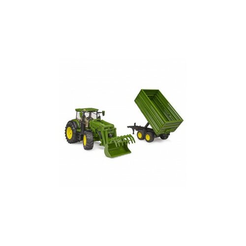 Bruder traktor J.D.7R 350 sa utov.i prikolicom 031558 Cene