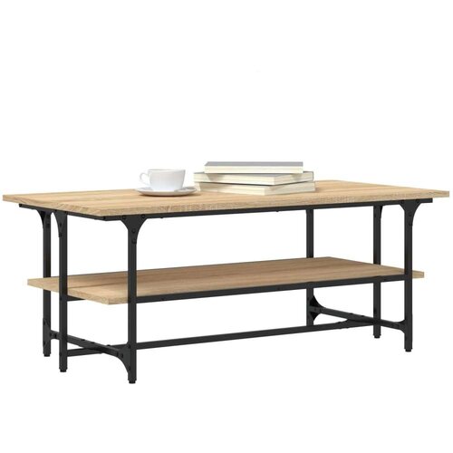 vidaXL Klubska mizica sonoma hrast 100x50x40 cm inženirski les Cene