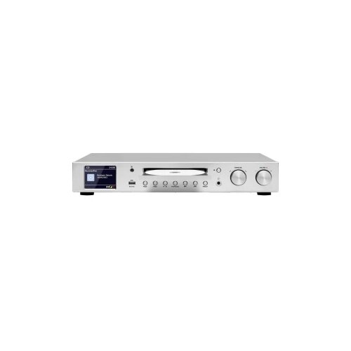 Technisat DIGITRADIO 143 CD radio adapter DAB (1013), DAB+ (1012), internet, UKW (1014) AUX, Bluetooth®, CD, USB, WLAN, internetski radio uklj. daljinski upravljač, funkcija alarma srebrna Cijene