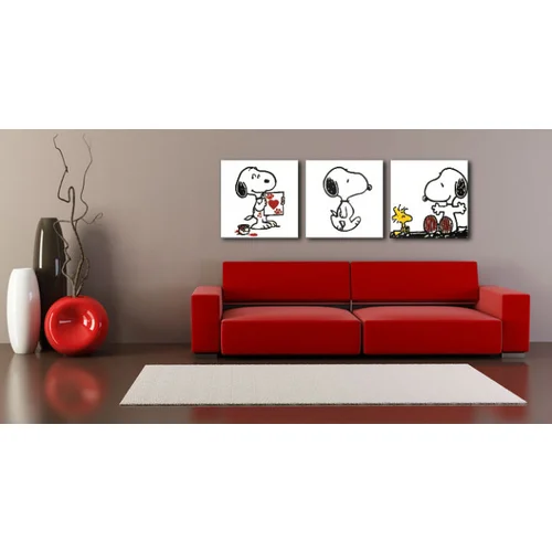  Ručno  oslikana pop art slika snoopy 210x70 cm