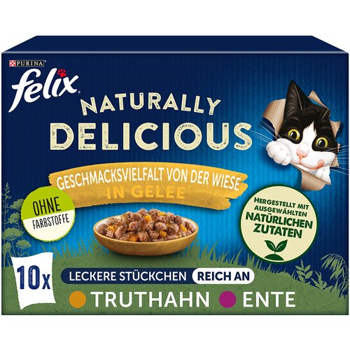 Felix Mije&amp;scaron;ano pakiranje Naturally Delicious 10 x 80 g - Gefl&amp;uuml;gelauswahl in Gelee Slike