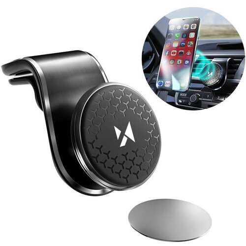 Wozinsky Magnetno držalo za telefon za avtomobilsko re&amp;scaron;etko, vrtljivo za 360&amp;deg;, črne barve, (22005277) Slike