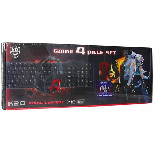  KR K20 Gaming Bundle 4 in 1 box red