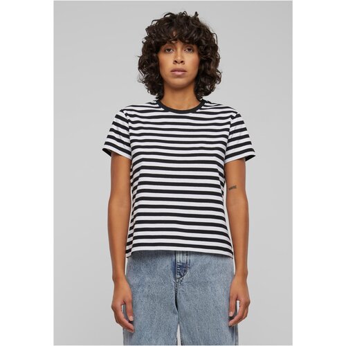 Urban Classics Women's basic striped T-shirt white/black Cene