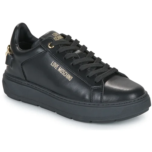 Love Moschino LOVE CHAIN-STRAP SNEAKER Crna