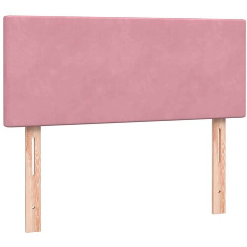  Box Spring krevet s madracem ružičasti 120x220 cm samt Slike