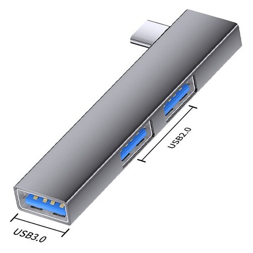 INF Večvmesni&scaron;ki raz&scaron;iritveni adapter TYPE-C na dvojni USB2.0 + USB3.0 Grey, (5000079272) Cene