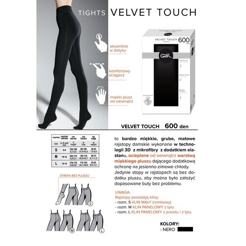 Gatta Velvet Touch 600 Den Nero 2-S Cene