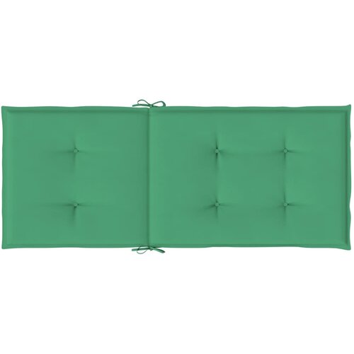 Jastuci za vrtne stolice 6 kom zeleni 120x50x3 cm od tkanine Slike