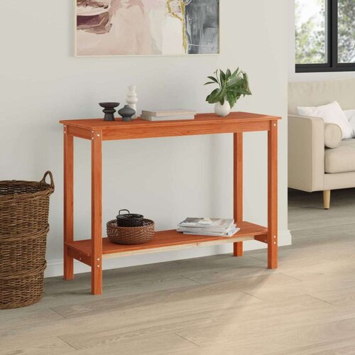  Konzolna stolica Vosak Smeđa 110 x 40 x 80 cm Masivna borovina - Vosak smeđa Slike