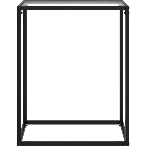 Maison Chic konzolna miza - miza ob steni prozorna 60x35x75 cm kaljeno steklo, (21786659) Cene