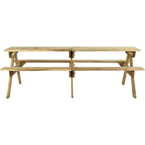 VidaXL stol za piknik s klupama 220x122x72 cm od impregnirane borovine Slike