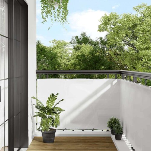  Balkonsko platno belo 90x800 cm 100 % poliestrski oxford Cene