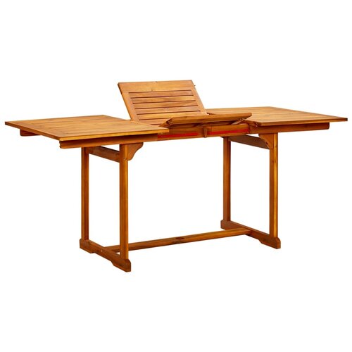 The Living Store Vrtna jedilna miza (120-170)x80x75 cm trden akacijev les - Vrtna Miza, (21464520) Slike