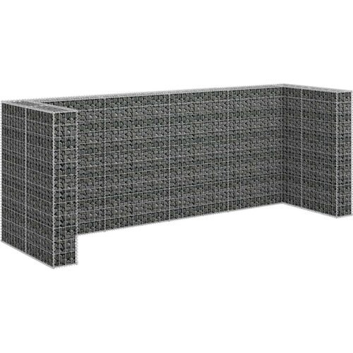 VidaXL gabionski zid za kante od pocinčanog čelika 320 x 100 x 120 cm Slike