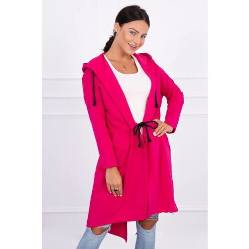 Kesi Coat with a long back fuchsia Slike