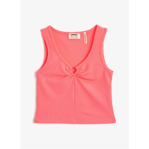 Koton Solid Pink Girls' Undershirt 3skg30039ak