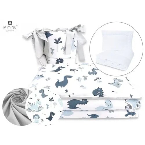 MimiNu Standard posteljina 5 dijelna 120x90 cm, Dino Slike