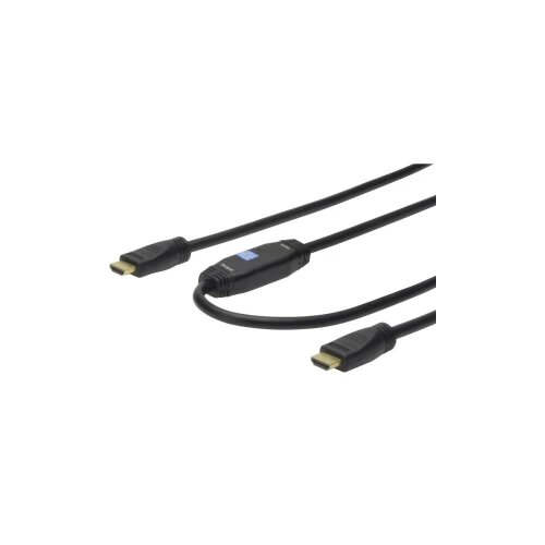 Digitus HDMI priključni kabel HDMI-A vtič\, HDMI-A vtič 40.00 m črna AK-330105-400-S pozlačeni konektorji HDMI kabel, (20410723) Cene