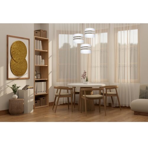  Luster na sajli CORAL 3xE27/60W/230V beo Slike
