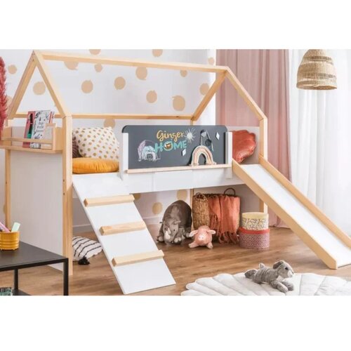 Kinder Home Kućica za dečiji krevet, Bela Slike