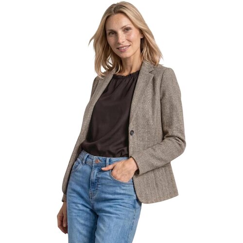 Street One Jakne &amp;amp; Blazerji QR Dessin Basic Blazer 213112 Kostanjeva Slike