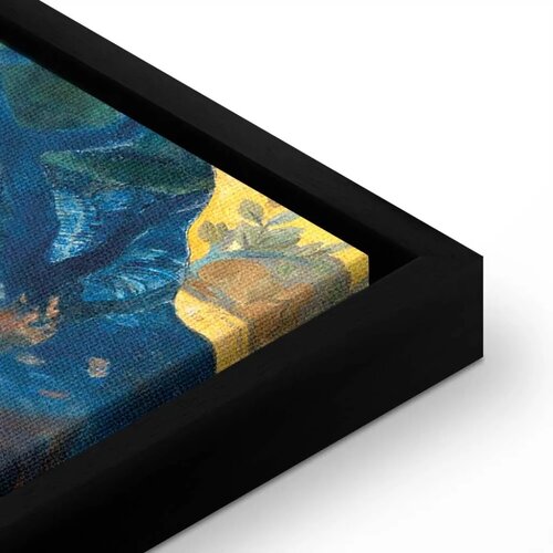  Slika - Paul Gauguin &amp;ndash; Where Do We Come From? What Are We? Where Are We Going? 100x40 U crnom drvenom okviru Slike