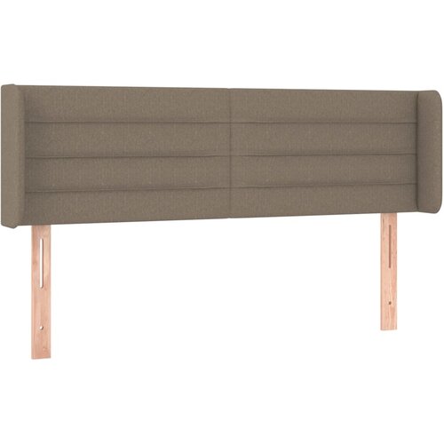 Maison Chic posteljno vzglavje - vzglavna omarica - nočna omarica z u&amp;scaron;esi taupe 147x16x78/88 cm blago, (21712881) Slike