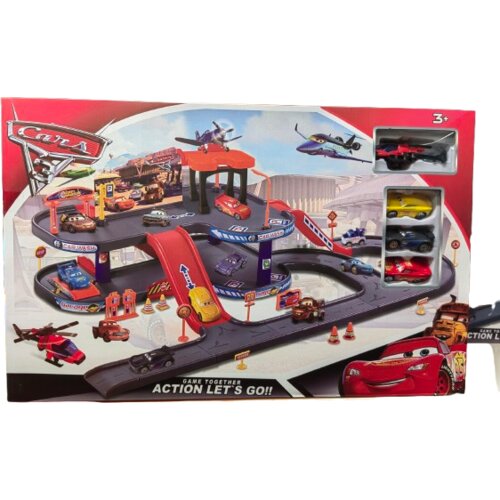 MkToys Auto staza sa 3 auta i helih.Cars Cene