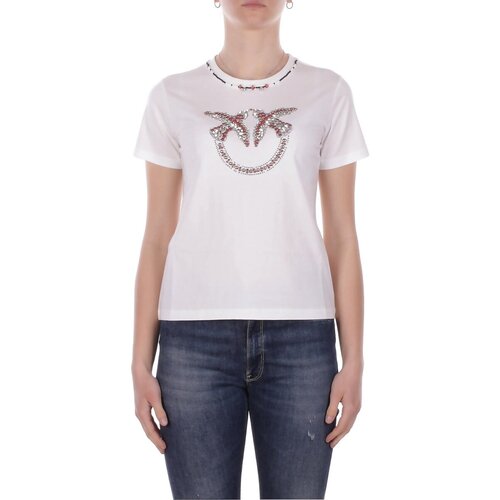 Pinko Majice s kratkimi rokavi 107094A3C7 Bela Slike