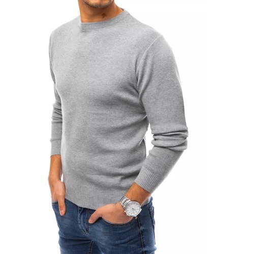 DStreet Men's light gray sweater WX1871 Slike