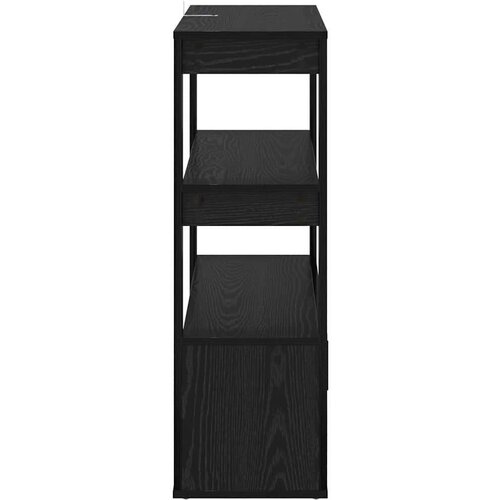 VidaXL Kreveta Crni hrast 30 x 80 x 90 cm Konstruirano drvo Slike