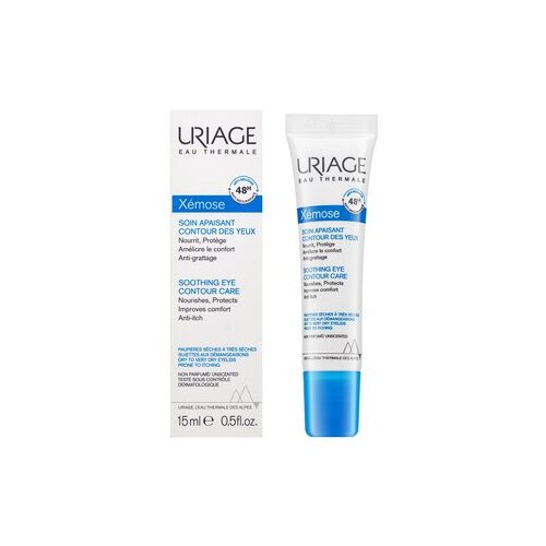 Uriage X&amp;eacute;mose soothing eye contour care krema za okoli oči za zelo suho kožo 15 ml unisex Slike