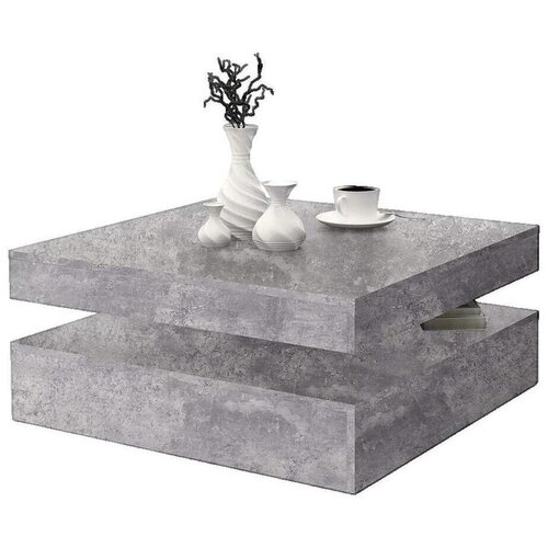 Coffee Klubske mizice Table Basse Pivotante B&eacute;ton Gris Clair Srebrna Cene