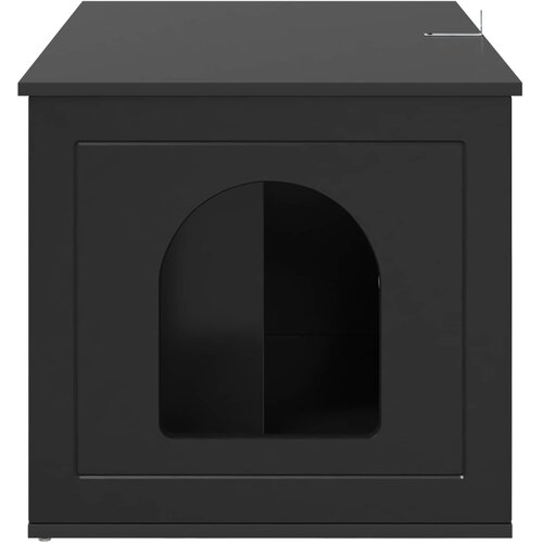  Mačja Kuća Crna 85 x 55 x 50,5 cm Konstruirano drvo Slike