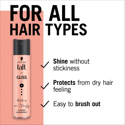 Schwarzkopf Taft x Gliss lak za kosu za jako učvr&amp;scaron;ćivanje Holding me Strongly 250 ml Slike