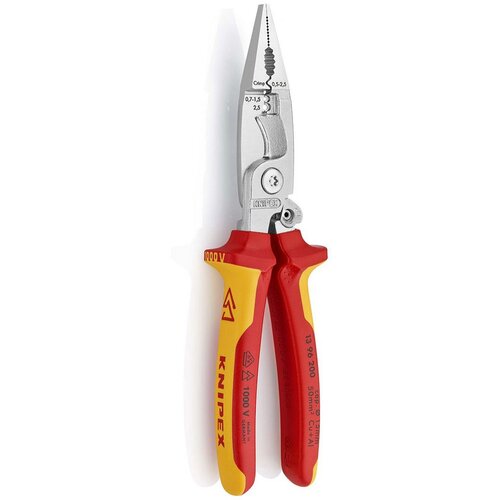 Knipex Klije&amp;scaron;ta za električne instalacije 13 96 200 200 mm veličina prereza (mak Slike