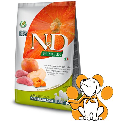 N&d Suva hrana za pse Pumpkin Medium/Maxi Divlja Svinja i Jabuka 2,5kg Cene